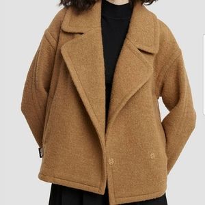 Jensen Drop Shoulder Wool Jacket (Putty/Camel) - NAP